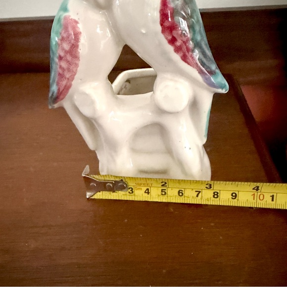 Vintage Parakeet Planter Palm Beach Regency Bird Parrot Planter Mini Succulent - Picture 10 of 13